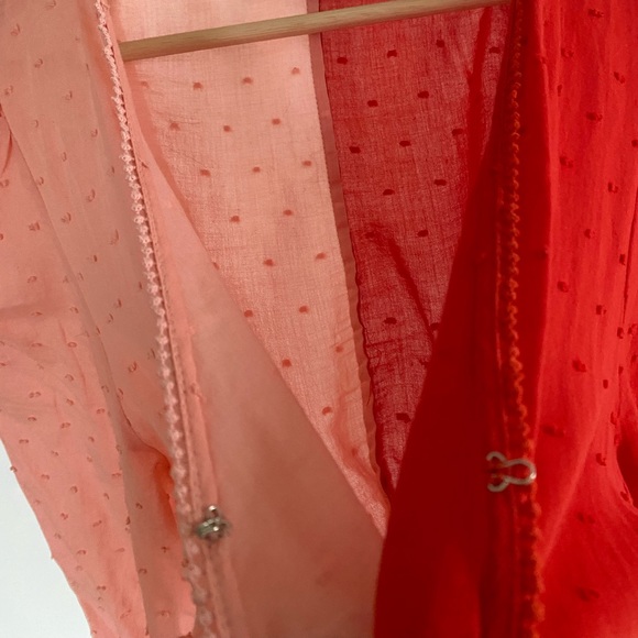 Farm Rio Anthropologie Colorblocked Wrap Blouse - Picture 3 of 6